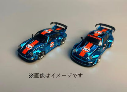 [ Pre-order ] Flame 1:64 RWB 964 Chrome Blue