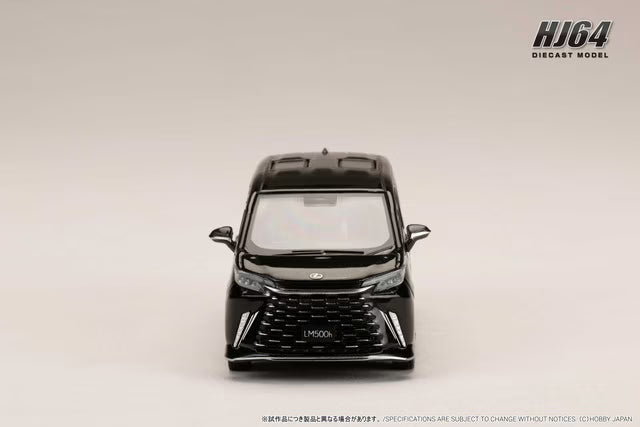 [ Pre-order ] HJ645076BBK Hobby Japan 1:64 Lexus LM Custom Version 6-Seater 500h (RHD) / Black Interior, Graphite Black, Glass Flake