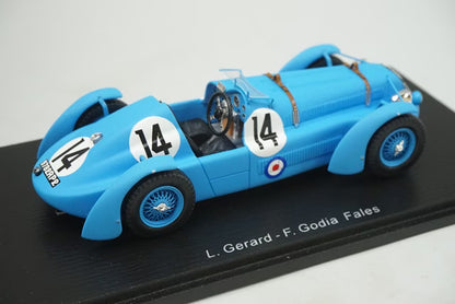 1:43 Spark S2729 Delage D6S Le Mans 4th 1949 #14 L.Gerard / F.Godia.Fares
