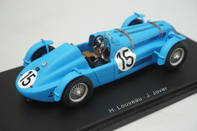 1:43 Spark S2730 Delage D6S Le Mans 2nd 1949 #15 H. Leveaux / J. Hubert
