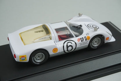 1:43 EBBRO 43371 Porsche 906 Carrera 6 Japanese GP 1967 #6 White model car