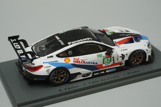 1:43 TSM Models TSM430474 Spark Custom BMW M8 GTE MTEK Le Mans 24H 2019 #82