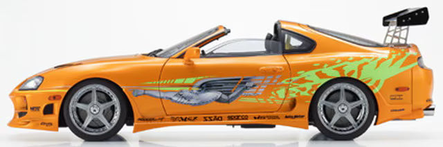KS08975FF KYOSHO 1:18 Toyota Supra Turbo 1994 "Fast & Furious" (Orange Pearl)