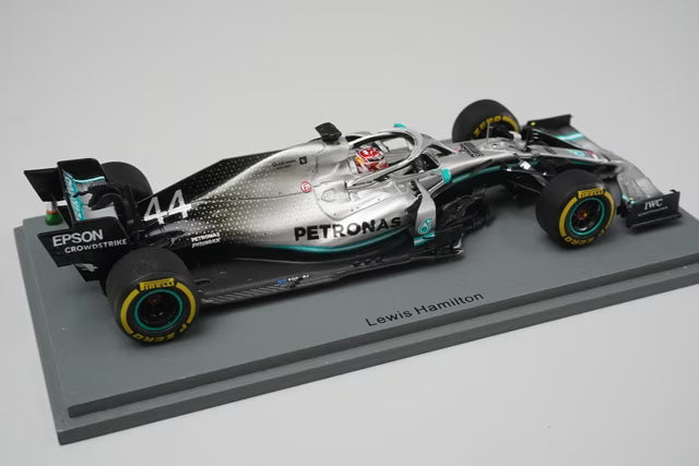 1:43 Spark S6071 Mercedes-AMG Petronas Motorsport W10 EQ Power+ #44 Chinese Grand Prix Winner 2019 F1 1000th GP L. Hamilton