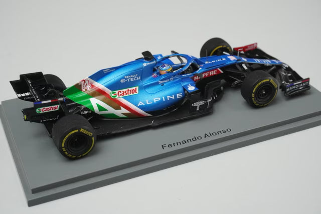 1:43 Spark S7858 Alpine A521 Abu Dhabi GP 2021 #14 F. Alonso