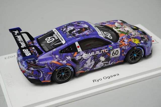1:43 Spark SJ170 Porsche 911 GT3 Cup Carrera Cup Japan Champion 2023 #60 Ryo Ogawa