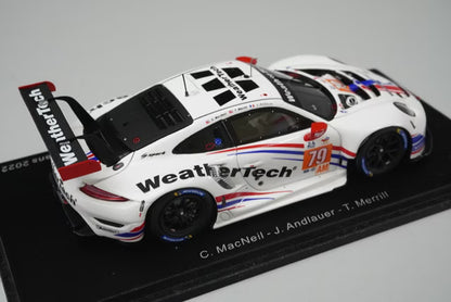 1:43 Spark S8651 Porsche 911 RSR 19 WeatherTech Racing LMGTE Am Le Mans 24H 2nd 2022 #79