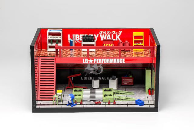 M90218 MOTORHELIX 1:64 LB Theme Garage Red