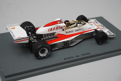 1:43 Spark S7148 McLaren M23 Spanish Grand Prix 1977 #36 E. de Villota