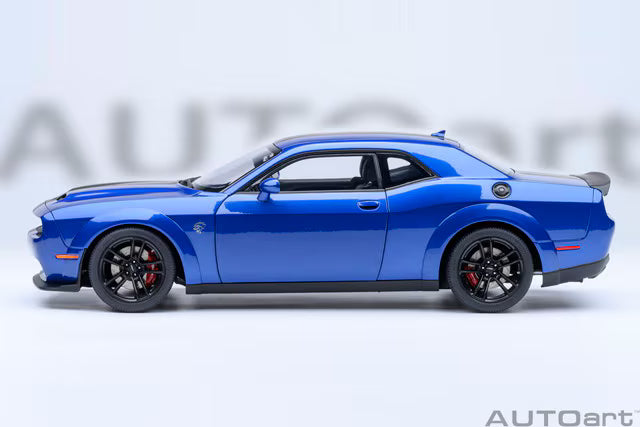 [ Pre-order ] 71763 AUTOart 1:18 Dodge Challenger SRT Jailbreak 2022 (Metallic Blue with Carbon Black Stripes <INDIGO BLUE>)