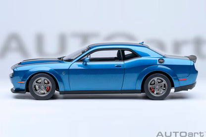 [ Pre-order ] 71767 AUTOart 1:18 Dodge Challenger SRT Super Stock 2023 (Pearl Blue with Carbon Black Stripes <FROSTBITE>)