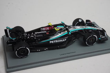 1:43 Spark S9513 Mercedes-AMG Petronas F1 Team W15 E-Performance Bahrain Grand Prix 2024 #44 L. Hamilton