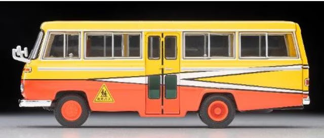 LV-N60b TOMYTEC 1:64 Nissan Civilian Kindergarten Bus (Yellow/Red) 339267