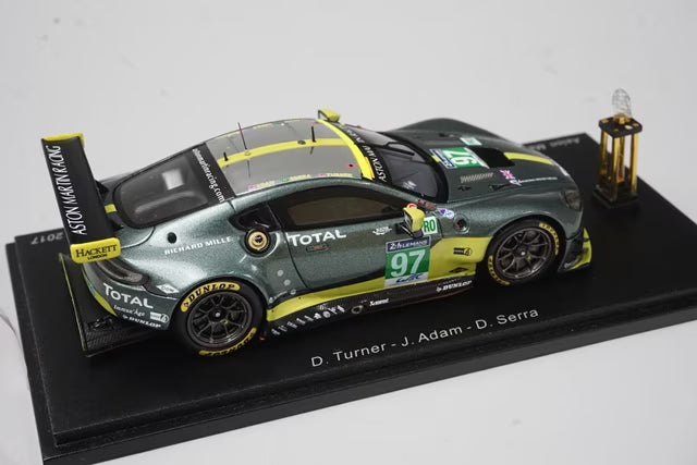1:43 Spark S5836S Aston Martin Vantage GTE LM Pro Class Le Mans Winner 2017 #97 with Trophy