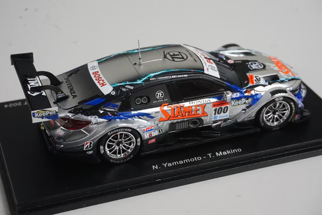 1:43 Spark SGT164 Stanley Civic Type R-GT Team Kunimitsu GT500 Super GT 2024 #100 Naoki Yamamoto / Tadasuke Makino