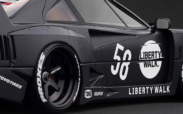 IG3755 ignition model 1:18 LB-WORKS 40 Full Carbon Matte Black (Full Carbon) Web Exclusive