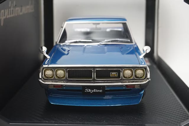 1:18 ignition model IG1982 Nissan Skyline 2000 GT-X (GC110) Blue Metallic