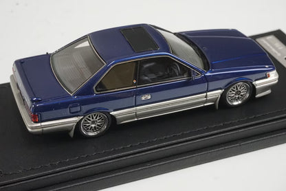 1:43 ignition model IG2215 Nissan Leopard 3.0 Ultima F31 Blue Silver model car