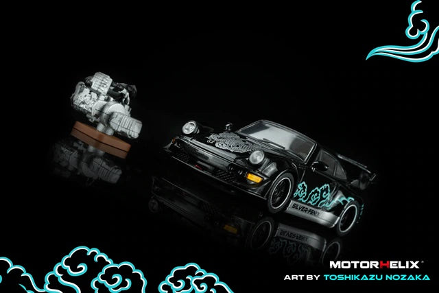 [ Pre-order ] M62102 MOTORHELIX 1:64 RWB 964 Silver Fenix Black