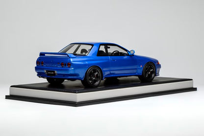 MH027BE MOTORHELIX 1:18 Nissan Skyline GT-R (R32) Customized Version Bayside Blue