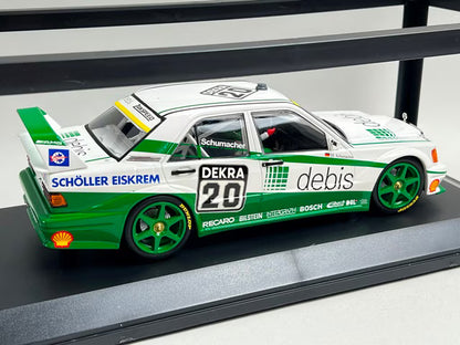 1:18 MINICHAMPS 155913620 Mercedes-Benz 190E 2.5-16 Team Zack Speed DTM 1991 #20 M. Schumacher