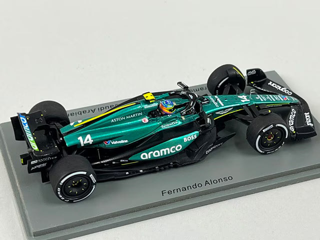 1:43 Spark S9529 Aston Martin Aramco F1 Team AMR24 Saudi Arabian GP 2024 #14 F. Alonso