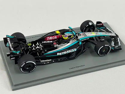 1:43 Spark S9546 Mercedes-AMG Petronas F1 Team W15 e-Performance Las Vegas GP 2nd 2024 #44 L. Hamilton