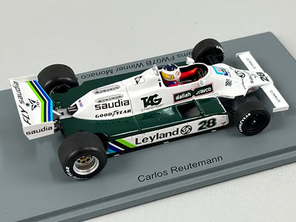 1:43 Spark S6993 Williams FW07B Monaco GP Winner 1980 #28 C. Reutemann