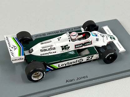1:43 Spark S6992 Williams FE07B British GP Winner 1980 #27 A. Jones