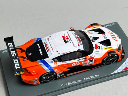 1:43 Spark 43SGT2021 au TOM'S GR Supra TGR Team Series Champion GT500 Class Super GT 2021 #36 Yuhi Sekiguchi / Sho Tsuboi