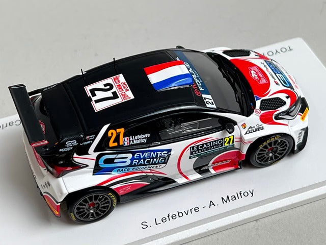 1:43 Spark S6862 Toyota GR Yaris Rally2 Breton Racing 6th RC2 Monte Carlo Rally 2024 #27