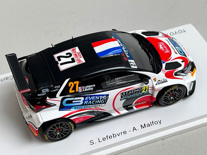 1:43 Spark S6862 Toyota GR Yaris Rally2 Breton Racing 6th RC2 Monte Carlo Rally 2024 #27