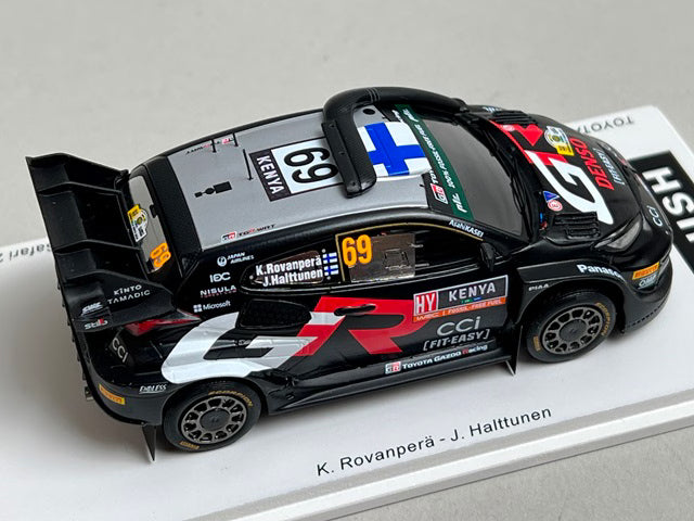 1:43 Spark S6873 Toyota GR Yaris Rally1 Hybrid Gazoo Racing WRT Safari Rally Winner 2024 #69