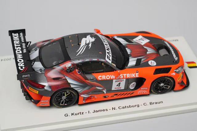 1:43 Spark SB804 Mercedes-AMG GT3 EVO CrowdStrike by Riley PRO-AM Class 24H SPA Winner 2024 #4