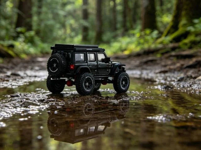 [ Pre-order ] KS-102-649 GCD Gaincorp Products 1:64 Jeep Wrangler Black (LHD)