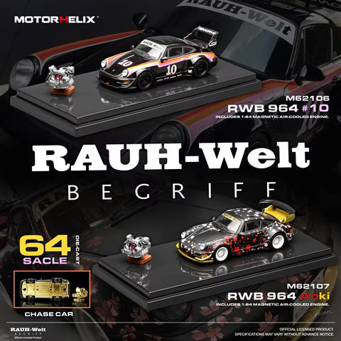 [ Pre-order ] M62107 MOTORHELIX 1:64 RWB 964 Aoki