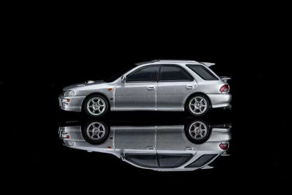 [ Pre-order ] M67103 MOTORHELIX 1:64 Subaru Impreza Wagon WRX STi ver. VI Arctic Silver Metallic