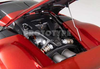 [ Pre-order ] HE180054HP BBR 1:18 Ferrari F80 Full-Open, Rosso, Supercar Wheels, Carbon/Silver, Polyfoam Packaging