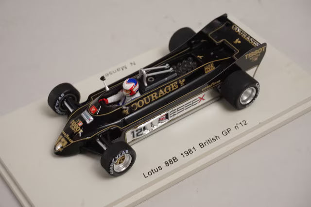1:43 Spark LOT-SPK-88GBR Lotus 88B F1 British GP 1981 #12 N. Mansell