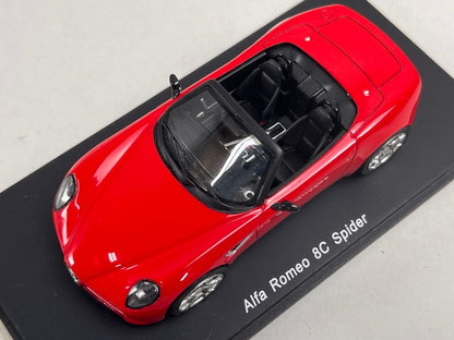 1:43 Spark S0397 Alfa Romeo 8C Spider Prototype 2005 Red