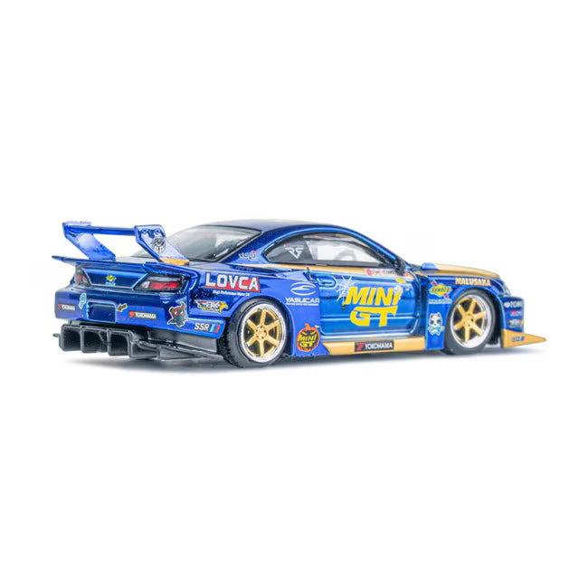 MC141-BLSP TSM MINI-GT 1:64 LB-Super Silhouette S15 Silvia Nissan #555 Liberty Walk 2025 Formula Drift Halloween SP *LBWK Limited Edition Blister Pack