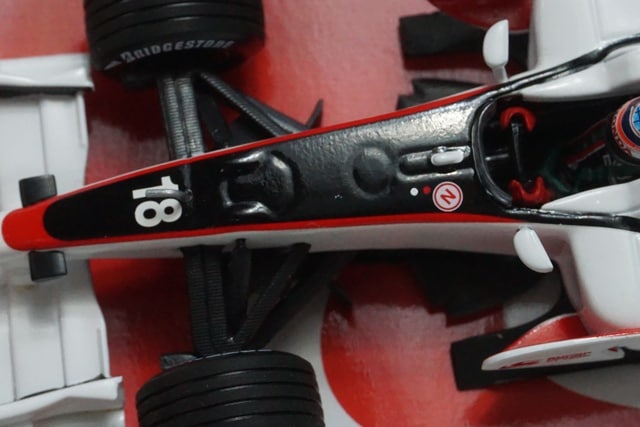 1:43 MINICHAMPS Racing Gear Super Aguri Honda SA08A Spanish GP 2008 #18 Takuma Sato