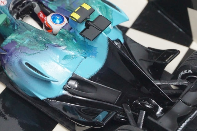 1:43 MINICHAMPS 400070008 Honda RA107 2007 #8 R. Barrichello Earth Specification