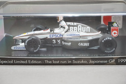 1:43 SPARK SS05 Braun Tyrrell Honda 020 Japanese GP Suzuka Legend Satoru Nakajima 1991 #3