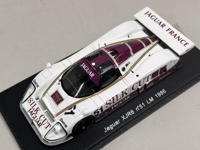 1:43 Spark S0755 Jaguar XJR6 Le Mans 24H 1986 #51 Silk Cut