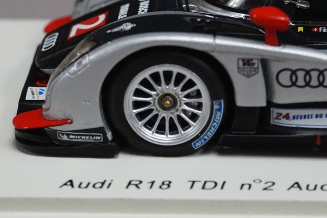 1:43 SPARK 43LM11 Audi R18 TDI Audi Sport Team Joest Le Mans Win 2011 #2