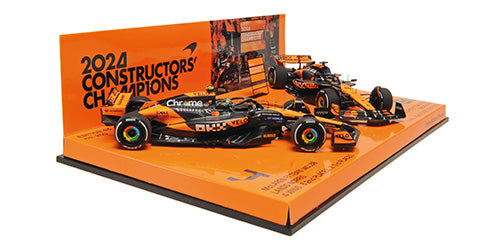 [ Back-order ] MINICHAMPS 532240481 1:43 McLaren Norris Piastree Abudhabi 2024 Set model car