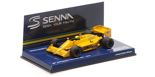 540873392 MINICHAMPS 1:43 Lotus Honda 99T Ayrton Senna Monaco GP 1987 First Monaco GP victory Weathered version