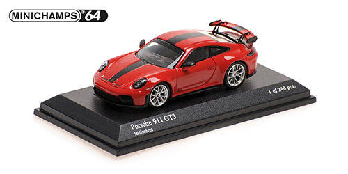 [ Back-order ] MINICHAMPS 640064220 1:64 Porsche 911 GT3 2025 Red WP model car