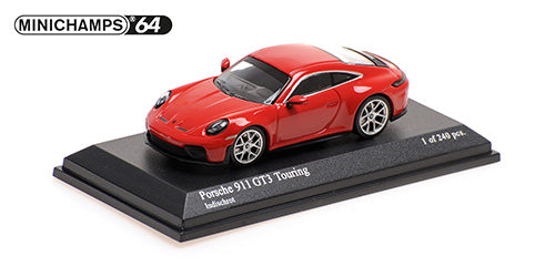 [ Back-order ] MINICHAMPS 640064230 1:64 Porsche 911 GT3 Touring 2025 Red model car